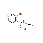 3-(3-Bromopyridin-4-yl)-5-(chloromethyl)-1,2,4-oxadiazole