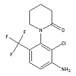 1-(3-amino-2-chloro-6-(trifluoromethyl)phenyl)piperidin-2-one