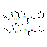 trans-N-Boc-1-Cbz-4-fluoropiperidin-3-amine