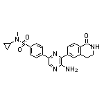4-(5-amino-6-(1-oxo-1,2,3,4-tetrahydroisoquinolin-6-yl)pyrazin-2-yl)-N-cyclopropyl-N-methylbenzenesulfonamide