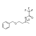 2,2,2-Trifluoro-N-[methyloxido[2-(phenylmethoxy)ethyl]-lambda4-sulfanylidene]acetamide