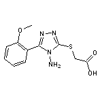 [4-Amino-5-(2-methoxy-phenyl)-4H-[1,2,4]triazol-3-ylsulfanyl]-acetic acid