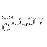 2-[(4-Difluoromethylsulfanyl-phenylcarbamoyl)-methoxy]-benzoic acid