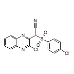 2-[(4-Chlorophenyl)sulfonyl]-2-(3-chloroquinoxalin-2-yl)acetonitrile