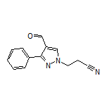 3-(4-Formyl-3-phenyl-1-pyrazolyl)propanenitrile