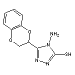 4-amino-5-(2,3-dihydro-1,4-benzodioxin-2-yl)-4H-1,2,4-triazole-3-thiol