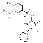 4-Chloro-N-(1,5-dimethyl-3-oxo-2-phenyl-2,3-dihydro-1H-pyrazol-4-yl)-3-nitro-benzenesulfonamide