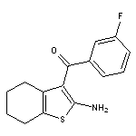 (2-amino-4,5,6,7-tetrahydro-1-benzothien-3-yl)(3-fluorophenyl)methanone