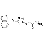 2-({5-[(naphthalen-1-ylmethyl)sulfanyl]-1,3,4-thiadiazol-2-yl}sulfanyl)acetohydrazide