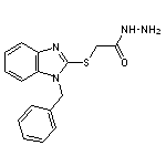 2-[(1-benzyl-1H-1,3-benzodiazol-2-yl)sulfanyl]acetohydrazide
