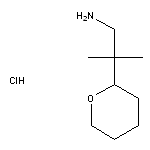 2-methyl-2-(oxan-2-yl)propan-1-amine hydrochloride
