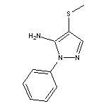 4-(methylsulfanyl)-1-phenyl-1H-pyrazol-5-amine