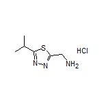 (5-Isopropyl-1,3,4-thiadiazol-2-yl)methanamine Hydrochloride