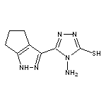 4-amino-5-{1H,4H,5H,6H-cyclopenta[c]pyrazol-3-yl}-4H-1,2,4-triazole-3-thiol