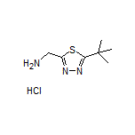 [5-(tert-Butyl)-1,3,4-thiadiazol-2-yl]methanamine Hydrochloride