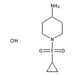 1-(cyclopropanesulfonyl)piperidin-4-amine hydrochloride