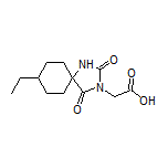 8-Ethyl-2,4-dioxo-1,3-diazaspiro[4.5]decane-3-acetic Acid