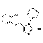 5-[(2-chlorophenoxy)methyl]-4-phenyl-4H-1,2,4-triazole-3-thiol