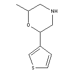 2-methyl-6-(thiophen-3-yl)morpholine