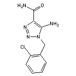 5-amino-1-[(2-chlorophenyl)methyl]-1H-1,2,3-triazole-4-carboxamide