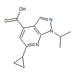 6-Cyclopropyl-1-isopropyl-1H-pyrazolo[3,4-b]pyridine-4-carboxylic Acid