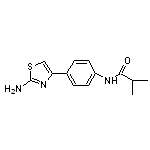 N-[4-(2-amino-1,3-thiazol-4-yl)phenyl]-2-methylpropanamide