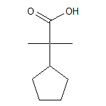 2-Cyclopentyl-2-methylpropanoic Acid
