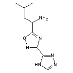 3-methyl-1-[3-(4H-1,2,4-triazol-3-yl)-1,2,4-oxadiazol-5-yl]butan-1-amine