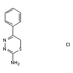 5-phenyl-6H-1,3,4-thiadiazin-2-amine hydrochloride