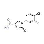 1-(4-chloro-3-fluorophenyl)-5-oxopyrrolidine-3-carboxylic acid