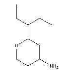 2-(pentan-3-yl)oxan-4-amine