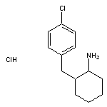 2-[(4-chlorophenyl)methyl]cyclohexan-1-amine hydrochloride