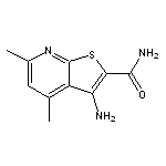 3-amino-4,6-dimethylthieno[2,3-b]pyridine-2-carboxamide