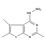 4-hydrazino-2,5,6-trimethylthieno[2,3-d]pyrimidine