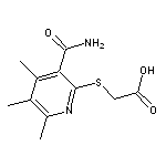 {[3-(aminocarbonyl)-4,5,6-trimethylpyridin-2-yl]thio}acetic acid
