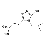 3-(4-isobutyl-5-mercapto-4H-1,2,4-triazol-3-yl)propanamide