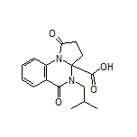 4-Isobutyl-1,5-dioxo-1,2,3,3a,4,5-hexahydropyrrolo[1,2-a]quinazoline-3a-carboxylic Acid