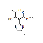 Ethyl 4-Chloro-3-hydroxy-2-(4-methylthiazol-2-yl)-2-pentenoate