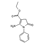 ethyl 2-amino-5-oxo-1-phenyl-4,5-dihydro-1H-pyrrole-3-carboxylate