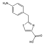 2-[(4-aminophenyl)methyl]-1,3-thiazole-4-carboxylic acid