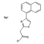 sodium 2-[4-(naphthalen-1-yl)-1,3-thiazol-2-yl]acetate
