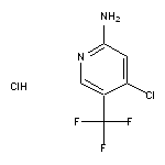 4-chloro-5-(trifluoromethyl)pyridin-2-amine hydrochloride