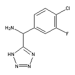 (4-chloro-3-fluorophenyl)(1H-1,2,3,4-tetrazol-5-yl)methanamine