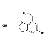 (5-bromo-2,3-dihydro-1-benzofuran-7-yl)methanamine hydrochloride