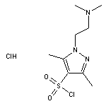 1-[2-(dimethylamino)ethyl]-3,5-dimethyl-1H-pyrazole-4-sulfonyl chloride hydrochloride