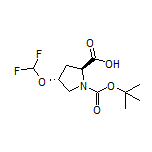 (2S,4R)-1-Boc-4-(difluoromethoxy)pyrrolidine-2-carboxylic Acid