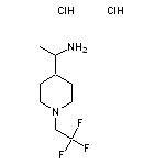 1-[1-(2,2,2-trifluoroethyl)piperidin-4-yl]ethan-1-amine dihydrochloride