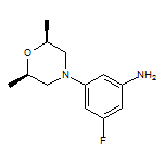 3-[(2R,6S)-2,6-Dimethylmorpholino]-5-fluoroaniline
