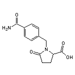 1-[(4-carbamoylphenyl)methyl]-5-oxopyrrolidine-2-carboxylic acid