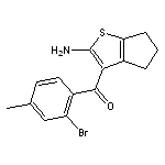 3-(2-bromo-4-methylbenzoyl)-4H,5H,6H-cyclopenta[b]thiophen-2-amine